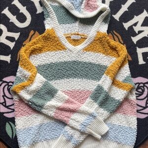 Jolie & Joy Colorful Striped Women's Sweater